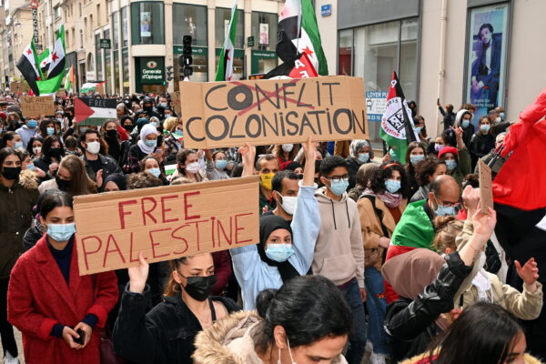 Rassemblement soutenant le peuple palestinien à Nancy